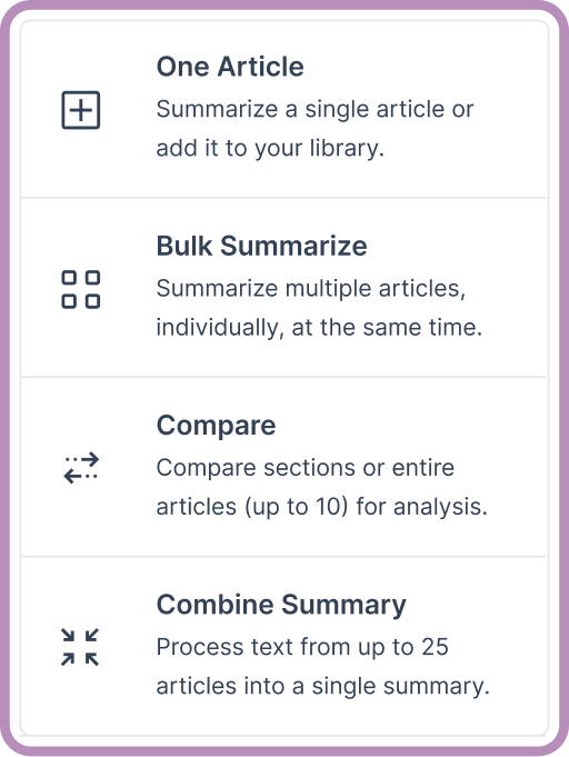 Summarize with Structure